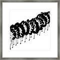 A Centipede With A Crutch And A Cast On Its 8th Framed Print