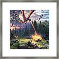 A Clash Of Worlds Framed Print