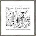 A Couple Is Talking In The Bedroom Framed Print