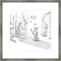 A Court Jester Juggles Balls And The Head Framed Print