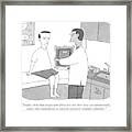 A Doctor Hands A Patient A Framed Painting Framed Print