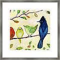 A Flock Of Many Colors Framed Print