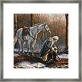 A General Before His King Framed Print