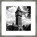 A German Bell Tower Bw Framed Print