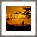A Golden Southwest Sunset Framed Print