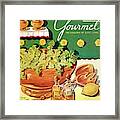 A Gourmet Cover Of Dandelion Salad Framed Print