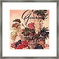 A Gourmet Cover Of Grapes Framed Print