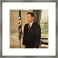 A Gq Cover Of President John F. Kennedy Framed Print