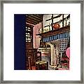 A House And Garden Cover Of A Kitchen Framed Print