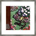 A House And Garden Cover Of Dachshunds With A Hat Framed Print