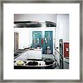 A Kitchen Designed By Valerian S. Rybar Framed Print