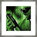A Mad Scientist Framed Print