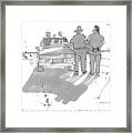 A Man Being Arrested On The Side Of A Road Speaks Framed Print