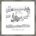 A Man Is Riding A Horse In A Competition. Framed Print