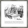 A Man On Federal Relief Framed Print
