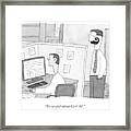 A Man With A Ridiculous Mustache Speaks Framed Print