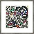 A Maze In Abstract Framed Print