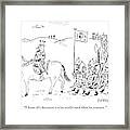 A Medieval Army Leaves A Castle On Foot Led Framed Print