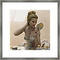 A Model At A Dressing Table Framed Print