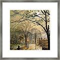 A Moonlit Stroll Bonchurch Isle Of Wight Framed Print