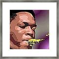 A Portrait Of John Coltrane Framed Print