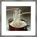 A Pot Of Spaghetti Framed Print