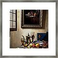 A Pronkstilleven From Vermeer To Kalf Framed Print