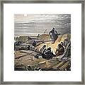 A Quiet Night In The Batteries, Plate Framed Print