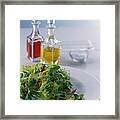 A Salad With Dressings Framed Print