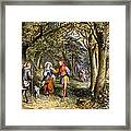 A Scene From As You Like It Rosalind Celia And Jacques In The Forest Of Arden Framed Print