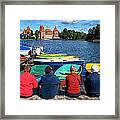 A Summer Day At Trakai Castle Lithuania Framed Print
