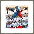 A Texas Christmas Card Framed Print
