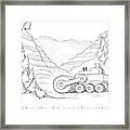 A Tractor Razes Thousands Of Trees Framed Print