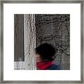 A Passerby In The Street Framed Print