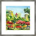 A Walk In City Park Framed Print