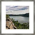 A Windy Day At Devil's Lake Framed Print