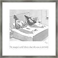A Wizard And A Witch Lay In Bed Together Framed Print