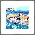 Cessna 206 And A1a Husky Framed Print