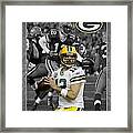 Aaron Rodgers Packers Framed Print