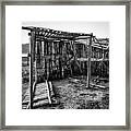 Abandoned Bird Observatory-bw Framed Print