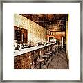 Abandoned Saloon Bar Framed Print
