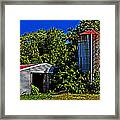 Abandoned Silo Near Roxanna Framed Print