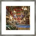 Abe's Garage Framed Print