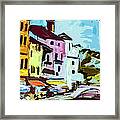 Abstract Annecy Canal France Art Framed Print