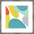 Abstract Art Color Vector  Lines And Framed Print