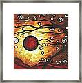 Abstract Art Original Colorful Painting Silent Whispers By Madart Framed Print