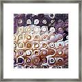 Abstract Beige Bubble Coral Framed Print