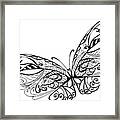Abstract Butterfly Framed Print