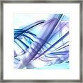 Abstract Curves On Bright Background Framed Print