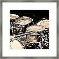 Abstract Drum Set Framed Print